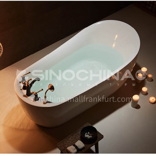 Bathtub acrylic   freestanding indoor   oval shape  bathtub